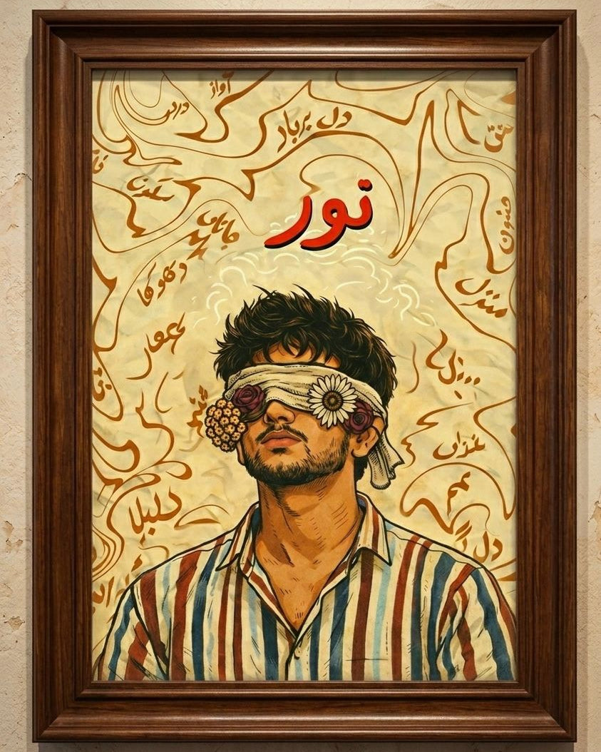 Noor Urdu Art Poster Frame