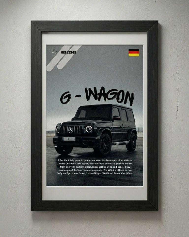 Mercedes G-Wagon Premium Framed Wall Art