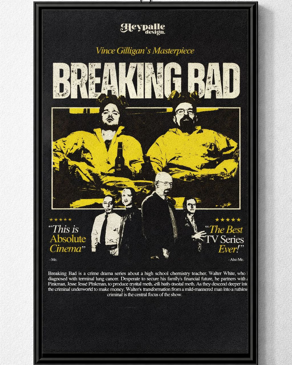 Breaking Bad TV Series Poster | Walter White & Jesse Pinkman Wall Art
