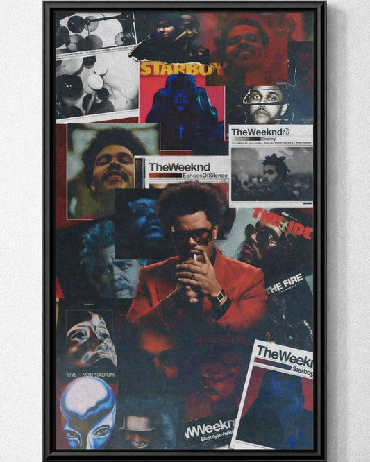 The Weeknd Starboy Aesthetic Collage Poster