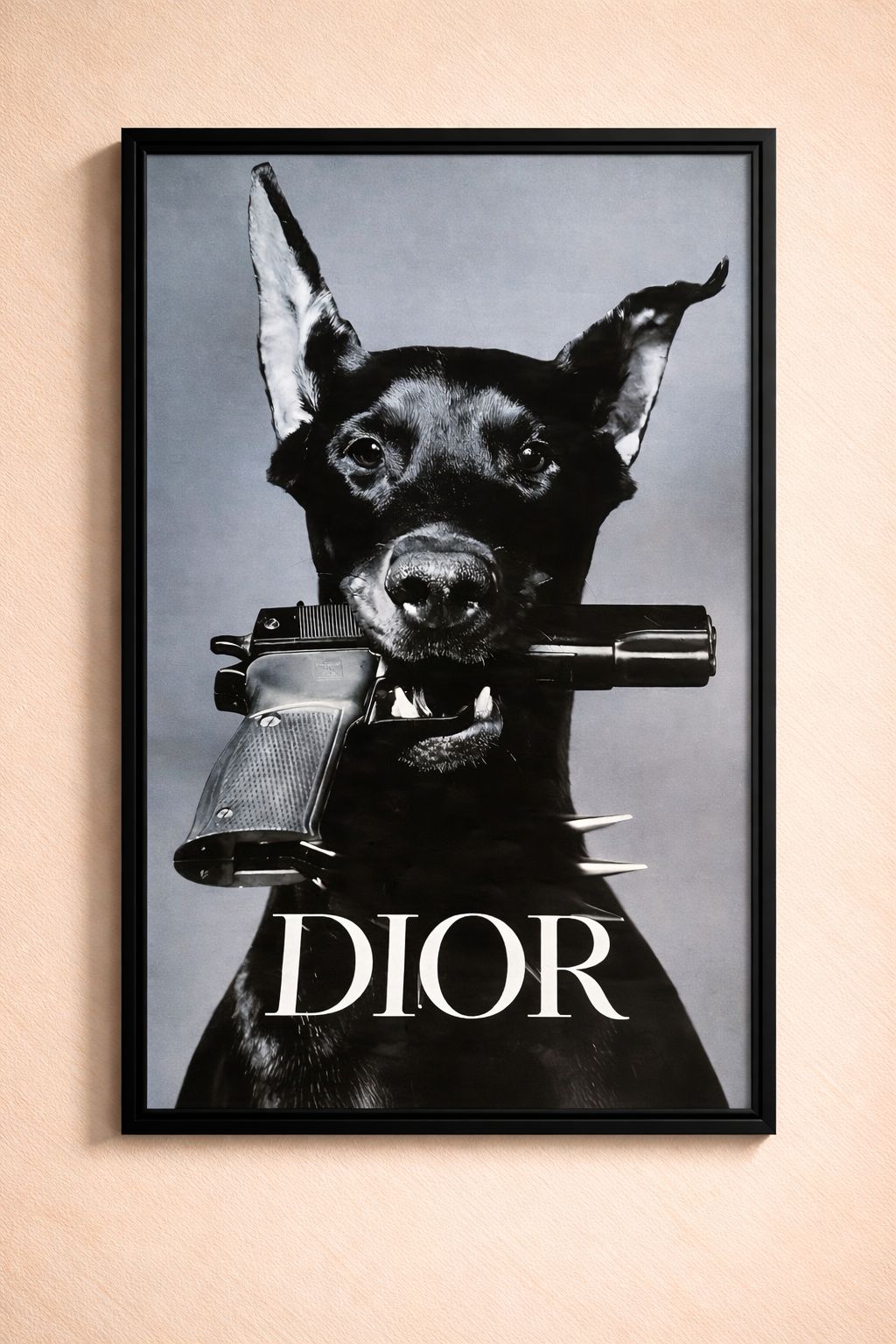 Luxury Dog Dior Wall Art Poster